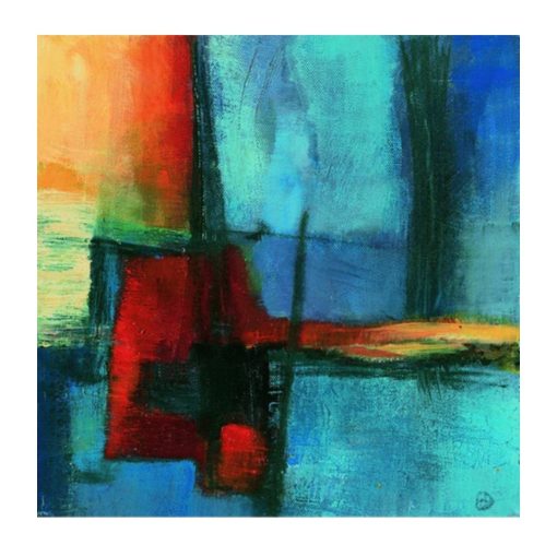 Abstract Artwork Printed on Canvas - Image 2