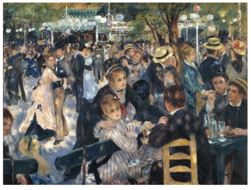 Dance at Le Moulin de la Galette by Pierre Auguste Renoir 1876