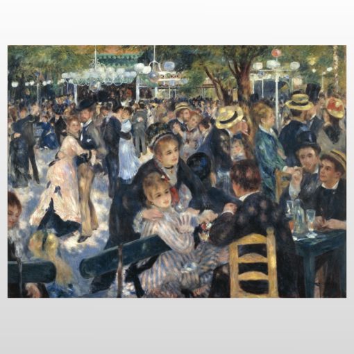 Dance at Le Moulin de la Galette by Pierre-Auguste Renoir Printed on Canvas - Image 3