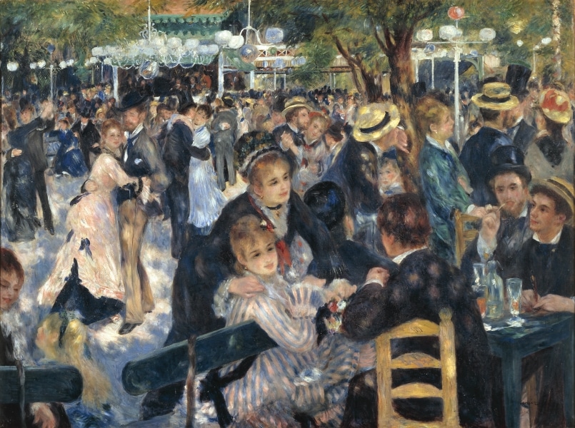 Dance at Le Moulin de la Galette by Pierre Auguste Renoir 1876