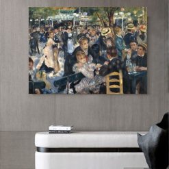 Dance at Le Moulin de la Galette by Pierre-Auguste Renoir Printed on Canvas