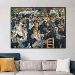 Dance at Le Moulin de la Galette by Pierre Auguste Renoir Printed on Canvas