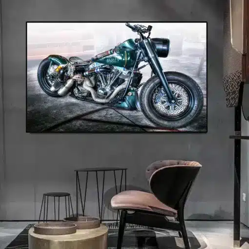 Pictures of Cool Motorcycles Printed on Canvas - Image 16