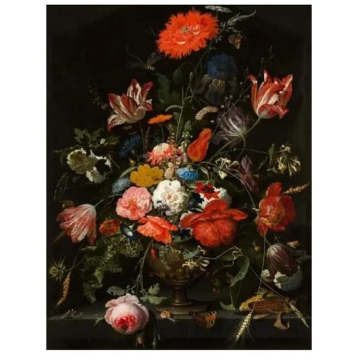 Flowers in Vase by Jan Frans van Dael Printed on Canvas - Image 2