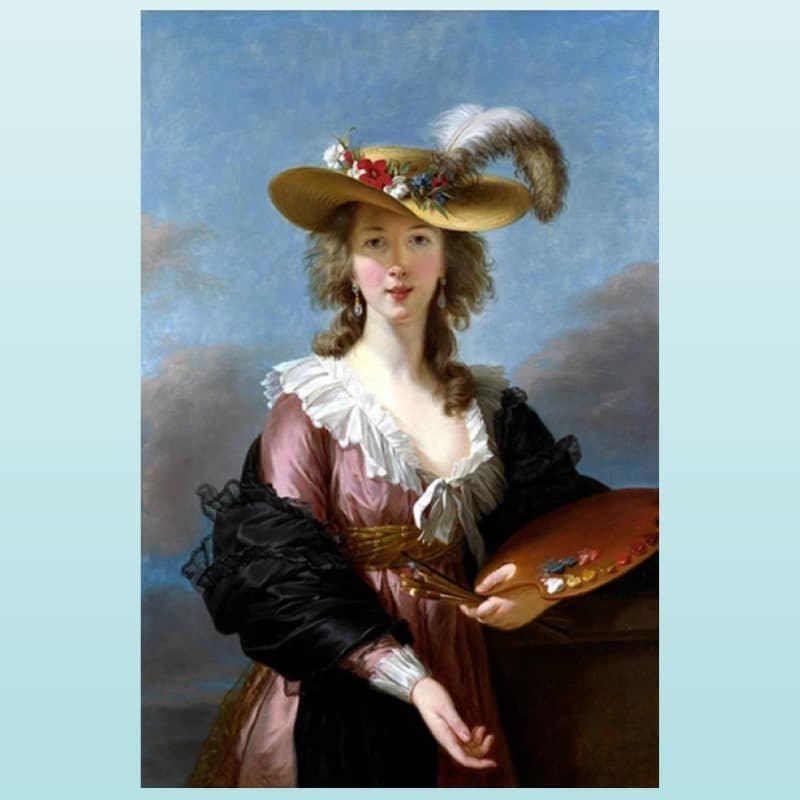 Élisabeth Vigée Le Brun Self Portrait Printed on Canvas