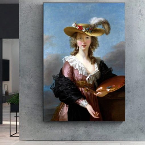 Élisabeth Vigée Le Brun Self Portrait Printed on Canvas