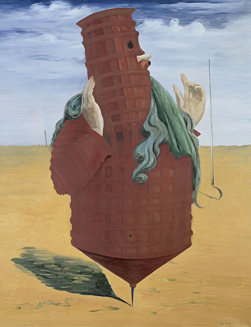 Ubu Imperator by Max Ernst 1923 Printed on Canvas