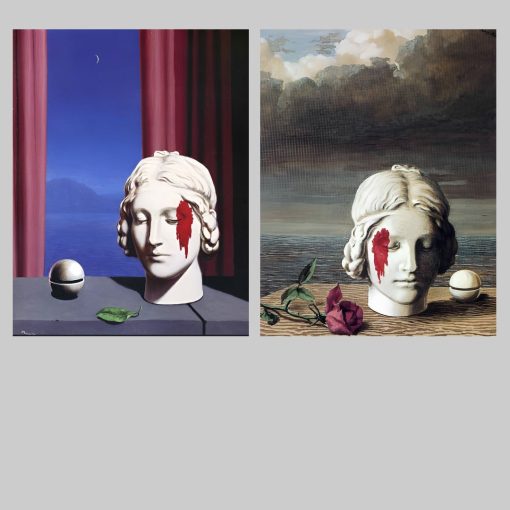 Memory by René Magritte Printed on Canvas - Image 4