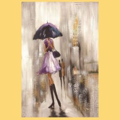 Painting of Woman With Umbrella 3