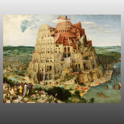 The Tower of Babel by Pieter Bruegel Printed on Canvas - Image 3