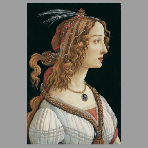 Portrait of a Lady by Sandro Botticelli Printed on Canvas - Image 3