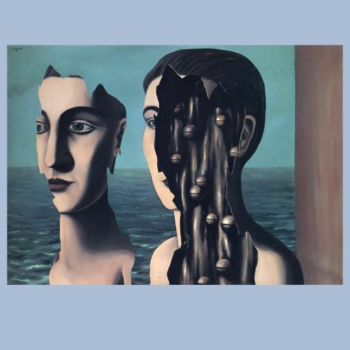 The Double Secret by René Magritte Printed on Canvas - Image 3