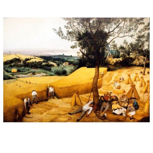 The Hay Harvest and The Harvesters by Pieter Bruegel Printed on Canvas - Image 4