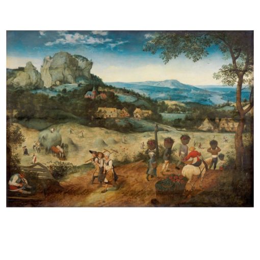 The Hay Harvest and The Harvesters by Pieter Bruegel Printed on Canvas - Image 2