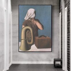 The Heart of the Matter by René Magritte Printed on Canvas