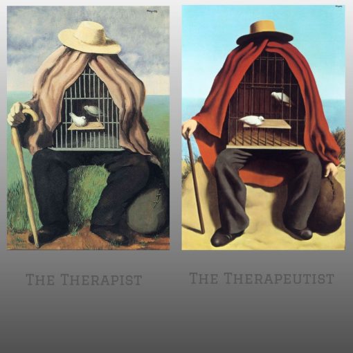 The Therapist & Therapeutist by René Magritte Printed on Canvas - Image 4