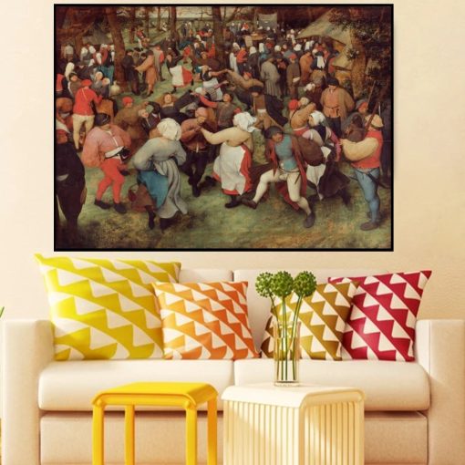 The Wedding Dance by Pieter Bruegel Printed on Canvas