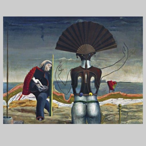 Woman, Old Man and Flower by Max Ernst Printed on Canvas - Image 3