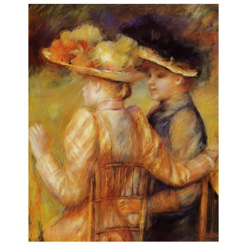 Women With Hats by Pierre-Auguste Renoir Printed on Canvas - Image 3