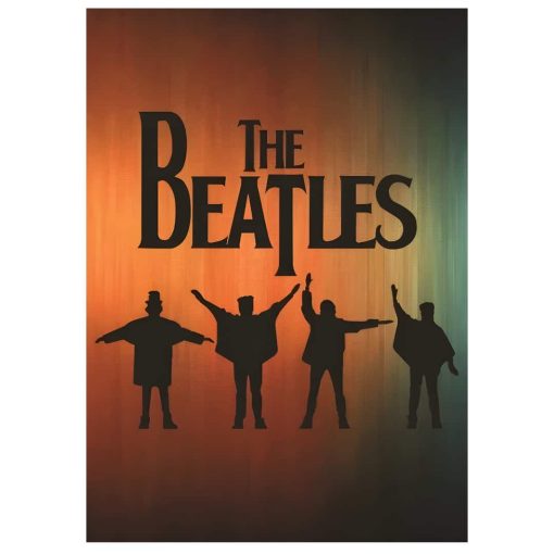 The Beatles Pop Art Printed on Canvas - Image 3