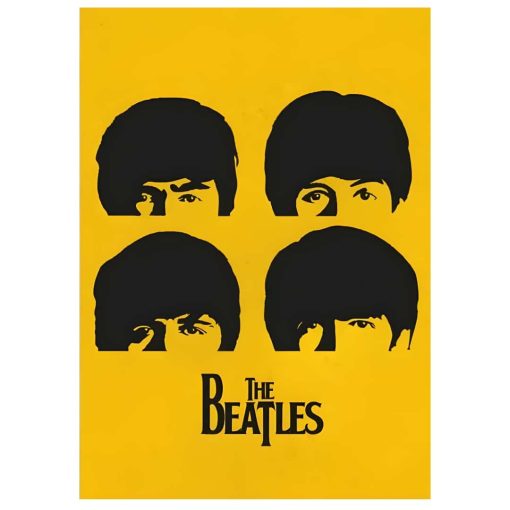 The Beatles Pop Art Printed on Canvas - Image 4