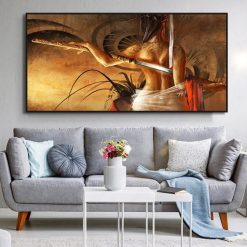 Woman Warrior Artwork Printed on Canvas