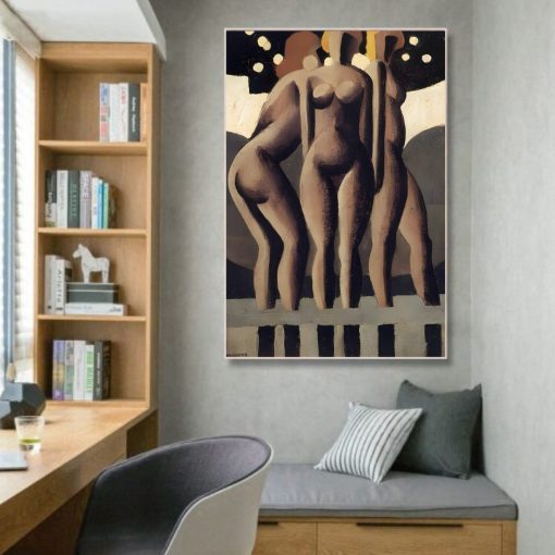 Bathers by René Magritte 1921 Printed on Canvas