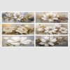 Golden Flowers Wall Art Printed on Canvas