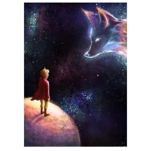 The Little Prince Illustration Printed on Canvas - Image 3