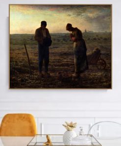 The Angelus by Jean-François Millet Printed on Canvas