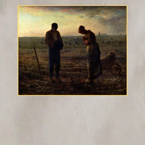 The Angelus by Jean-François Millet Printed on Canvas - Image 3