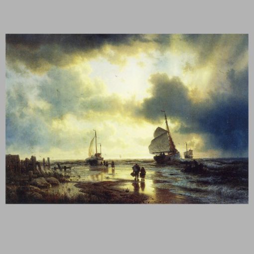 The Ebb Tide by Andreas Achenbach 1849