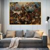 The Fall of the Rebel Angels by Pieter Bruegel Printed on Canvas