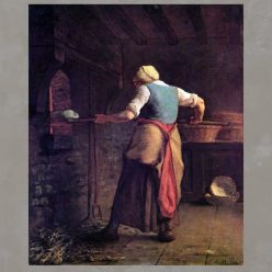 Woman Baking Bread by Jean Francois Millet 1854 2