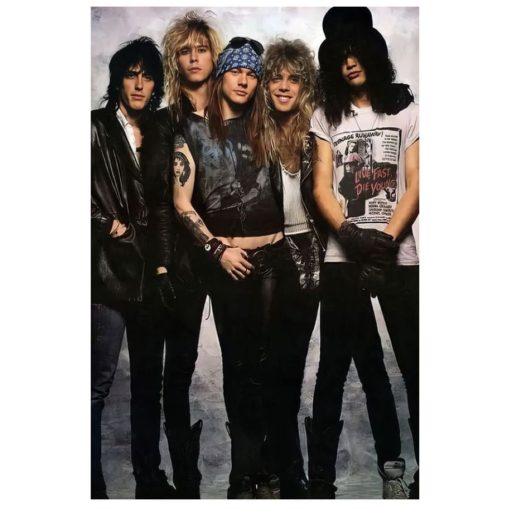 The Guns N Roses Rock Group Printed on Canvas - Image 2