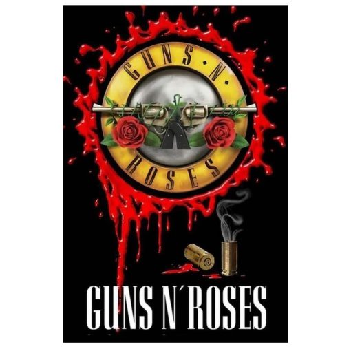 The Guns N Roses Rock Group Printed on Canvas - Image 3