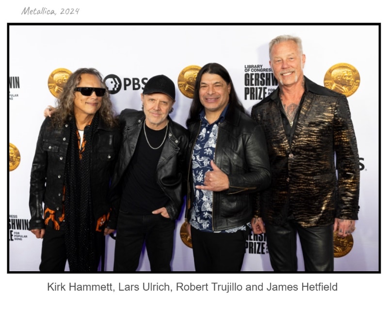 Metallica Kirk Hammett Lars Ulrich Robert Trujillo and James Hetfield