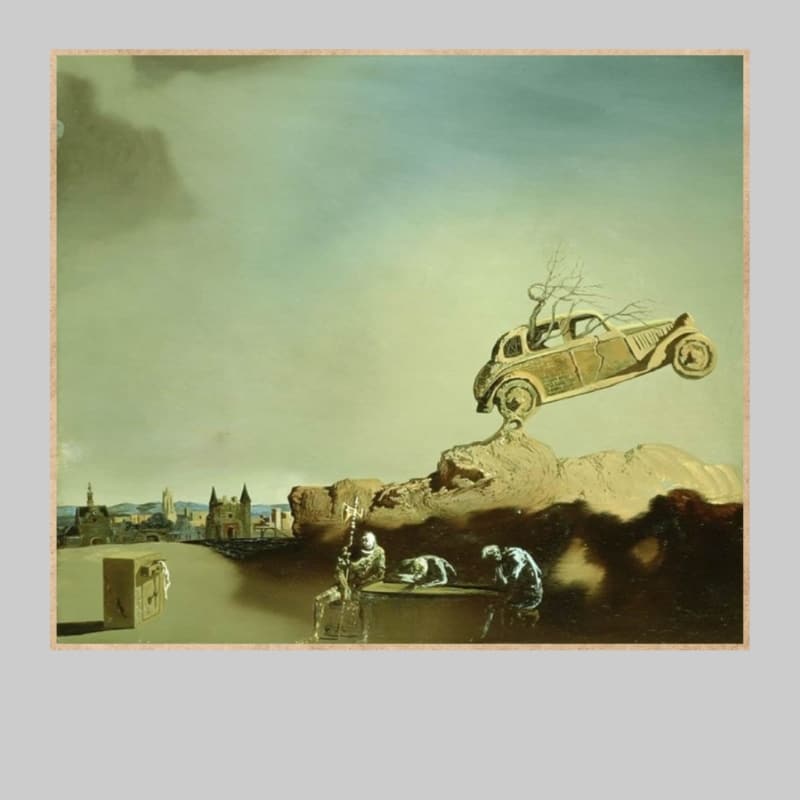 Apparition of the Town of Delft by Salvador Dalí 1936