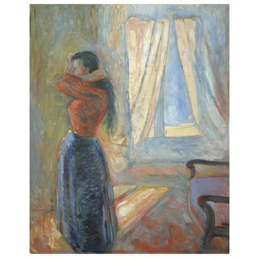 Two Paintings by Edvard Munch Printed on Canvas - Image 2