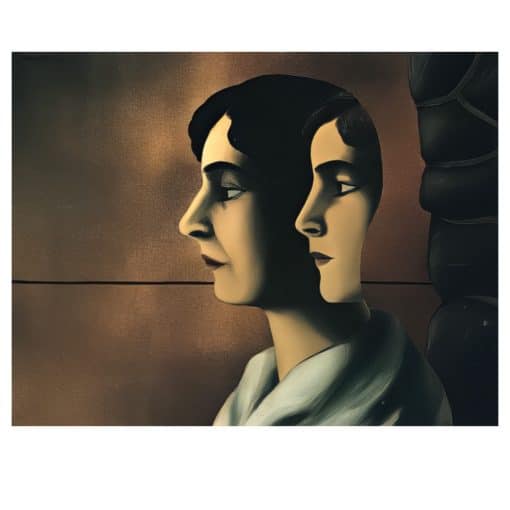 Faraway Looks by René Magritte Printed on Canvas - Image 2