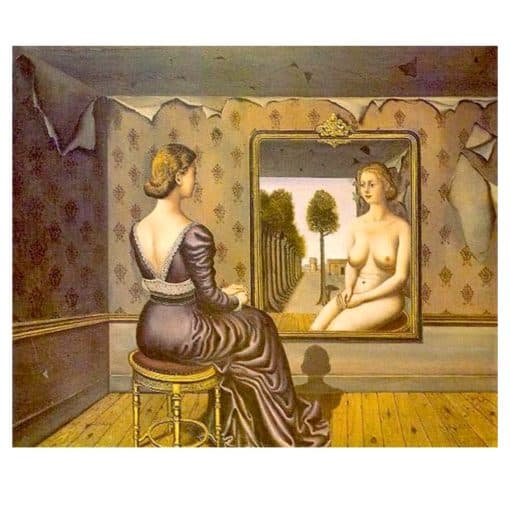 Mirror by Paul Delvaux Printed on Canvas - Image 2