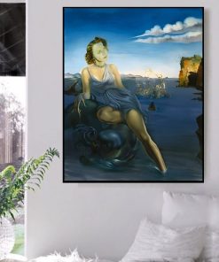 Portrait of Dorothy Spreckels Munn by Salvador Dali Printed on Canvas