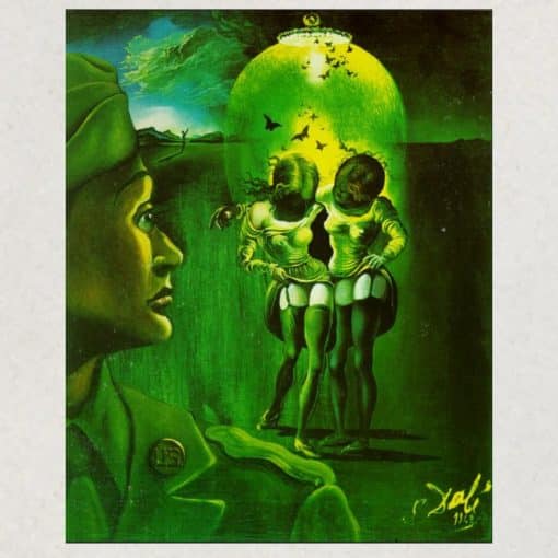 Untitled by Salvador Dalí 1942 Printed on Canvas - Image 3