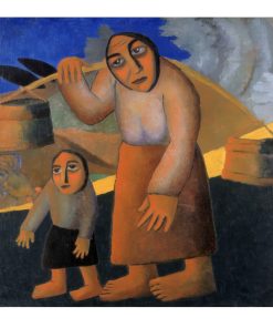 Kazimir Malevich 1912 Peasant Woman with Buckets and Child 1