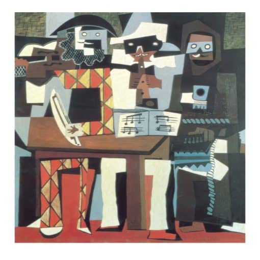 Three Musicians by Pablo Picasso Printed on Canvas - Image 2