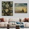 Cabaret Scene and Chemist Lifting by Salvador Dalí Printed on Canvas