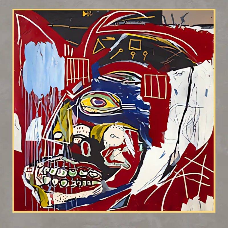 In This Case by Jean-Michel Basquiat Printed on Canvas