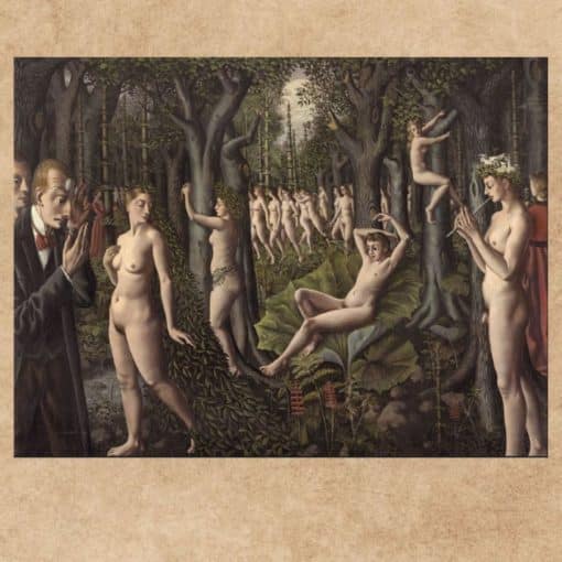 The Awakening of the Forest by Paul Delvaux Printed on Canvas - Image 3