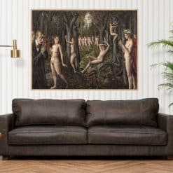 The Awakening of the Forest by Paul Delvaux Printed on Canvas