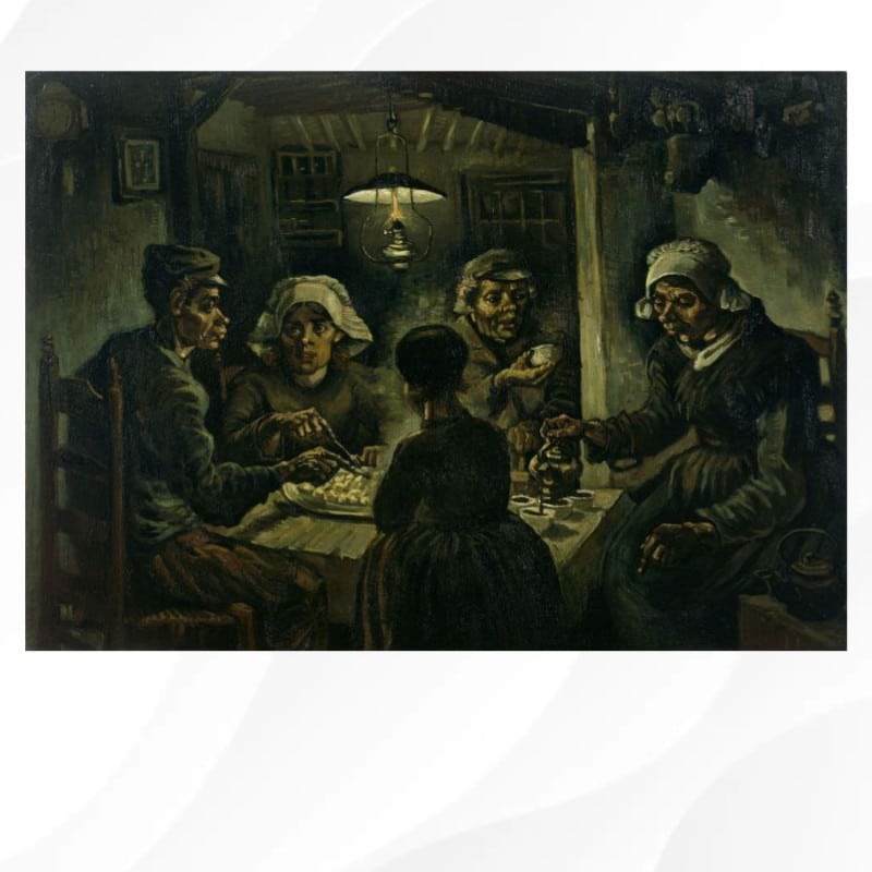 The Potato Eaters by Vincent van Gogh Printed on Canvas